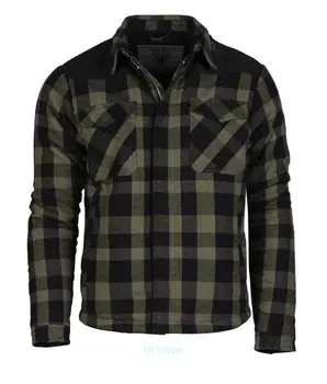 Mil-Tec Kurtka Drwala Lumber Jacket Czarny/Oliwkowy XL