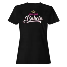 koszulka-damska-czarna-nadruk-prezent-humor-krolowa-babcia-s