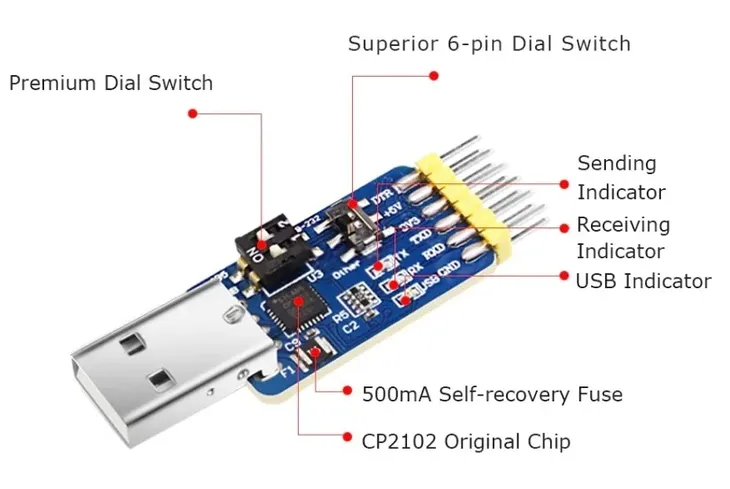 cp2102-usb-ttl-6w1-stan-nowy