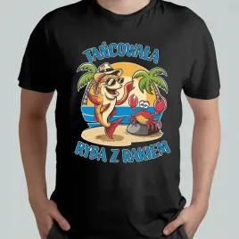 koszulka-meska-smieszna-t-shirt-z-nadrukiem-tancowala-ryba-z-rakiem-l-11