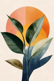 obraz-na-plotnie-minimalistyczna-sztuka-botaniczna-monstera-boho-100x70-7