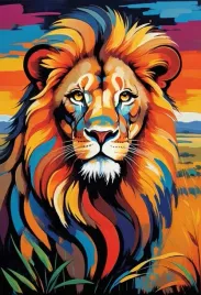 obraz-na-plotnie-lew-lion-king-abstrakcja-akwarela-do-salonu-100x70-cm-2