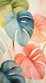 obraz-na-plotnie-minimalistyczna-sztuka-botaniczna-monstera-boho-100x70-3