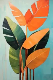 obraz-na-plotnie-minimalistyczna-sztuka-botaniczna-monstera-boho-100x70-5