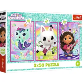 puzzle-ukladanka-dla-dzieci-3x50-elementow-poznajcie-gabby-i-kotki-trefl