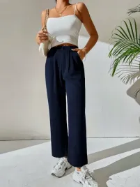 shein-granatowe-eleganckie-proste-spodnie-wysoki-stan-xs-508
