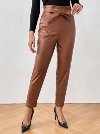 shein-brazowe-spodnie-z-paskiem-wysoki-stan-ekoskora-m-30948