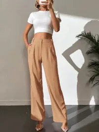 shein-brazowe-eleganckie-spodnie-w-kant-z-zaszewkami-kieszenie-m-98537