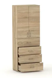 regal-szafa-pola-215-4s3p2d-4-szuflady-dab-sonoma-215-x-80-x-53-cm