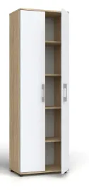 regal-szafa-biurowa-g-60-2d-dab-sonoma-biale-drzwi