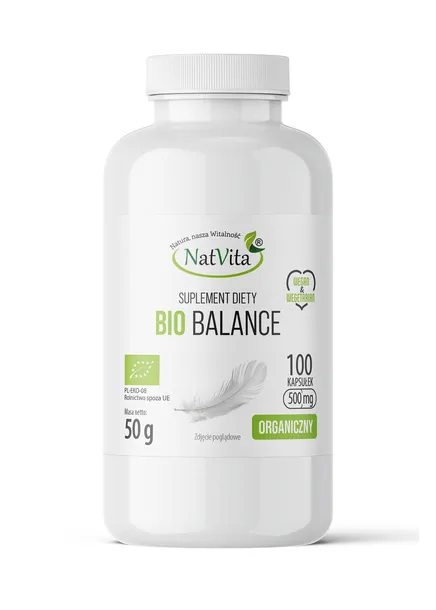 Balance BIO Kapsułki 500mg Kurkuma Cynamon Cejloński Imbir Pieprz NatVita