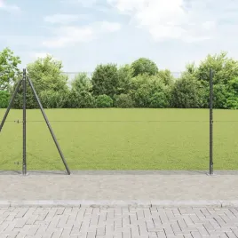 vidaxl-ogrodzenie-szesciokatne-szare-1-2x100-m-stal