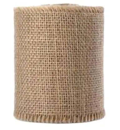 Wstążka jutowa 10cm x 5m taśma ozdobna do dekoracji naturalna JUTA