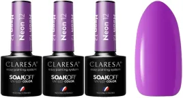 3-x-claresa-lakier-hybrydowy-neon-12-5g-fioletowy-idealna-gestosc-trwaly