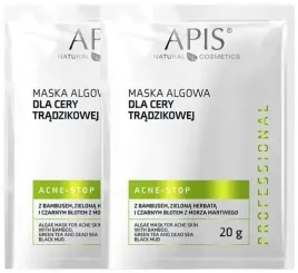2-x-apis-acne-stop-maska-algowa-dla-cery-tradzikowej-z-zielona-herbata-20-g