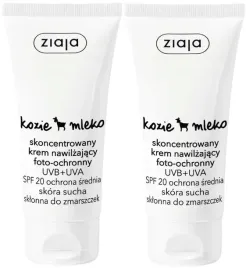 2-sztuki-kozie-mleko-skoncentrowany-krem-nawilzajacy-uva-uvb-50ml-ziaja
