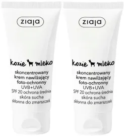 2-x-ziaja-kozie-mleko-skoncentrowany-krem-nawilzajacy-uva-uvb-spf20-50ml