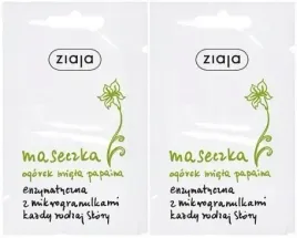 2-sztuki-ogorek-mieta-maseczka-enzymatyczna-saszetka-7ml-ziaja-papaina