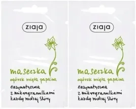 2-x-ziaja-ogorek-mieta-maseczka-enzymatyczna-saszetka-7ml-ukojenie-skory