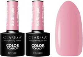 2-sztuki-lakier-hybrydowy-so-simple-3-5g-claresa-idealny-sredni-roz