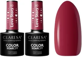 2-x-claresa-lakier-hybrydowy-love-story-8-5g-zmyslowa-czerwien-trwalosc