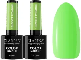2-x-claresa-lakier-hybrydowy-tropical-escape-5-5g-super-blask-limonkowy