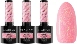 3-x-claresa-baza-power-19-5-g-rozowy-z-kawaleczkami-opalizujacej-folii
