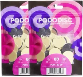 2-x-staleks-wymienne-pilniki-biale-do-dysku-pododisc-l-80-grit-50-sztuk
