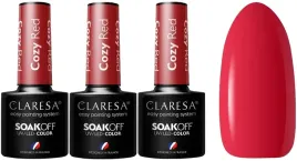 3-sztuki-lakier-hybrydowy-cozy-red-5g-claresa-idealna-gestosc-czerwony