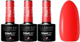 3-sztuki-lakier-hybrydowy-fluo-4-5g-claresa-jaskrawa-czerwien-super-blask