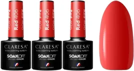 3-x-claresa-lakier-hybrydowy-red-406-5g-ognista-czerwien-wysoka-pigmentacja