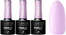 3-x-claresa-lakier-hybrydowy-lollipop-5-5g-mleczny-fiolet-wysoka-trwalosc