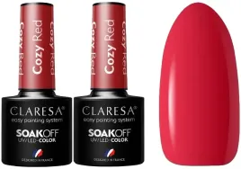 2-sztuki-lakier-hybrydowy-cozy-red-5g-claresa-bezproblemowa-aplikacja