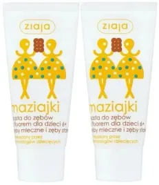 2x-ziaja-maziajki-pasta-do-zebow-z-fluorem-lody-ciasteczkowo-waniliowe-50ml