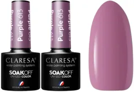 2-x-claresa-lakier-hybrydowy-purple-613-5g-pudrowy-fiolet-latwa-aplikacja
