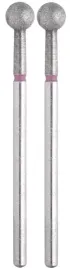 2-x-staleks-frez-diamentowy-kulka-czerwona-expert-srednica-5mm-efektywny