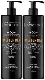 2-x-bielenda-only-for-men-zel-do-mycia-twarzy-i-zarostu-odswiezajacy-190-g