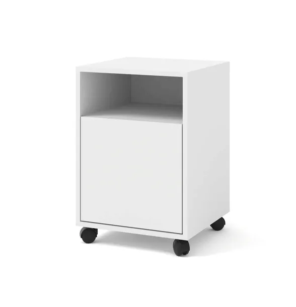 Kontenerek na kółkach BIMOTION 41x40x59 cm szafka pod biurko Biały mat