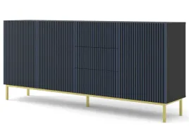 komoda-ravenna-f-200-cm-3d3s-czarny-granat-rama