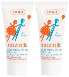 2-x-ziaja-maziajki-zel-do-zebow-dla-dzieci-guma-balonowa-50ml-krzemionki