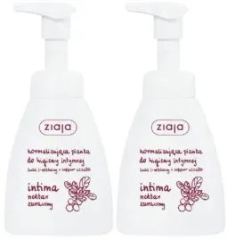 2-sztuki-intima-normalizujaca-pianka-nektar-zurawiny-250ml-ziaja-weganska