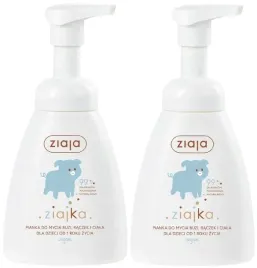 2-x-ziaja-ziajka-pianka-do-mycia-buzi-raczek-i-ciala-od-1-roku-zycia-250ml