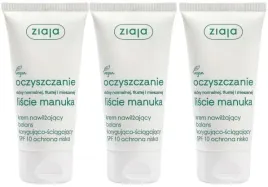 3-sztuki-oczyszczanie-krem-nawilzajacy-spf10-50ml-ziaja-liscie-manuka