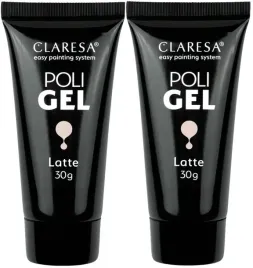 2-x-claresa-poli-gel-zel-latte-30g-do-przedluzania-paznokci-elastyczny