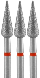 frez-diamentowy-grusza-ostra-czerwona-expert-srednica-5mm-staleks-3-sztuki
