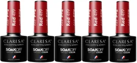 5-sztuk-lakier-hybrydowy-red-419-5g-claresa-bez-zalewania-skorek-blask