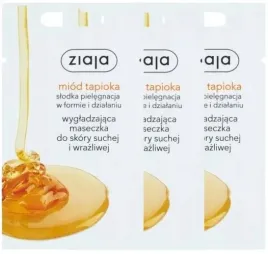 3-x-ziaja-maseczka-do-twarzy-miod-tapioka-saszetka-7ml-odzywienie-naskorka