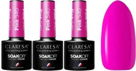 3-x-claresa-lakier-hybrydowy-pink-540-5g-wysoka-trwalosc-dziewczecy-roz