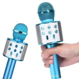 mikrofon-bezprzewodowy-karaoke-glosnik-bluetooth-niebieski-futeral-gratis
