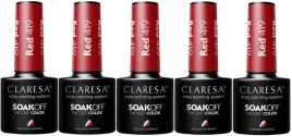 5-x-claresa-lakier-hybrydowy-red-419-5g-super-blask-elegancka-czerwien